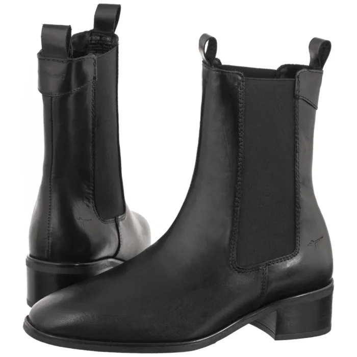 Botki Tamaris Czarne 1-25304-47 003 Black Leather – zdjęcie 1