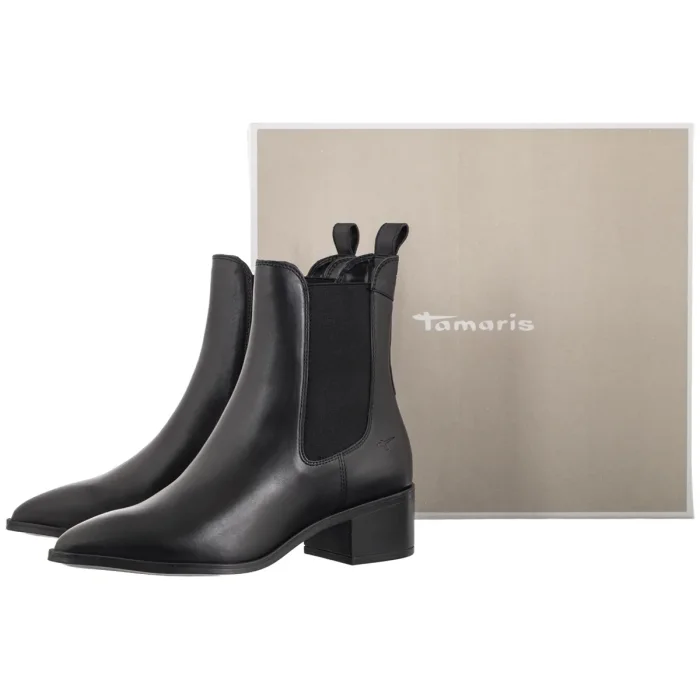Botki Tamaris Czarne 1-25306-47 001 Black – zdjęcie 6