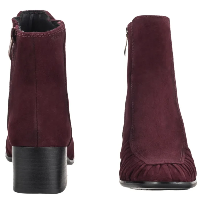 Botki Tamaris Bordowe 1-25029-47 537 Merlot – zdjęcie 4