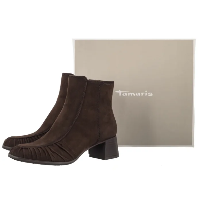 Botki Tamaris Brązowe 1-25029-47 304  Mocca – zdjęcie 6
