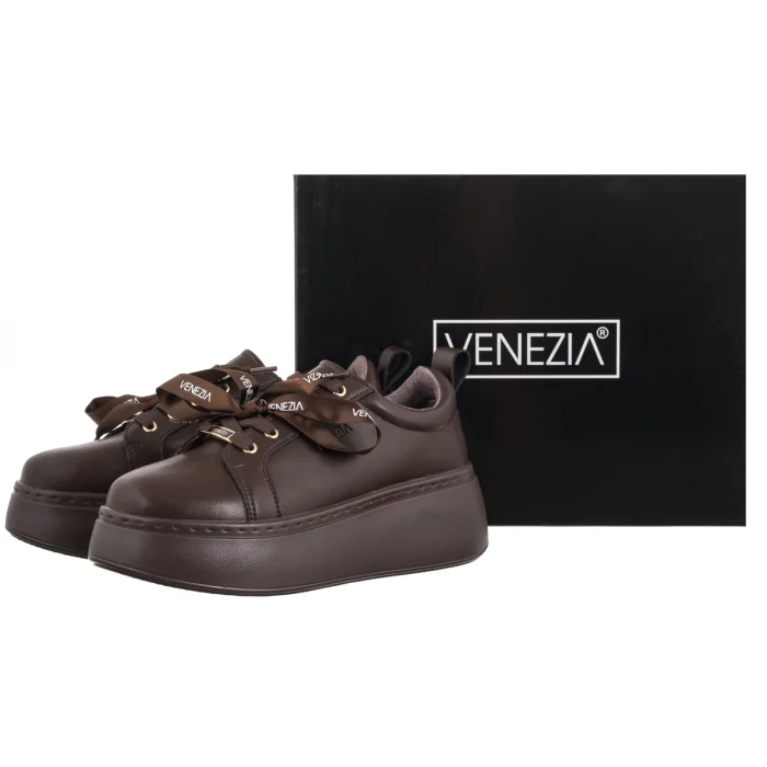 Sneakersy Venezia Brązowe V408-08302-01TDM – zdjęcie 6