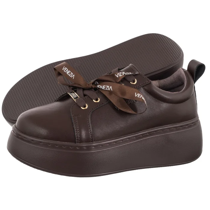 Sneakersy Venezia Brązowe V408-08302-01TDM – zdjęcie 1