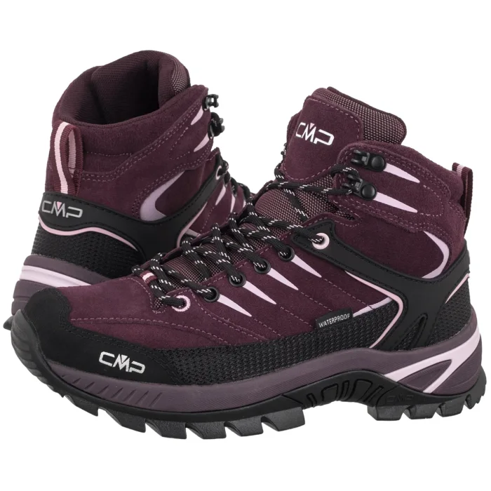 Trekkingowe CMP Rigel 2.0 Mid Wmn Wp Trekking Shoes 3Q1936627CZ Plum-Soft Pink – zdjęcie 1