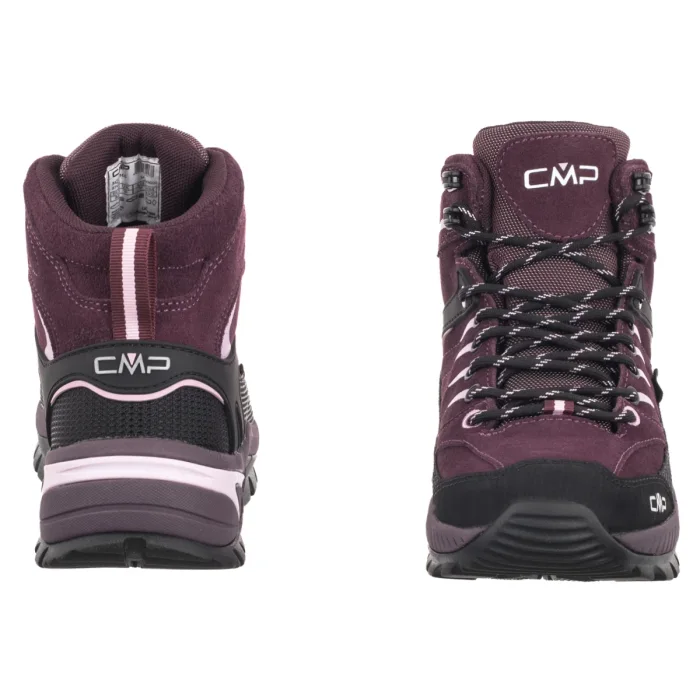 Trekkingowe CMP Rigel 2.0 Mid Wmn Wp Trekking Shoes 3Q1936627CZ Plum-Soft Pink – zdjęcie 4