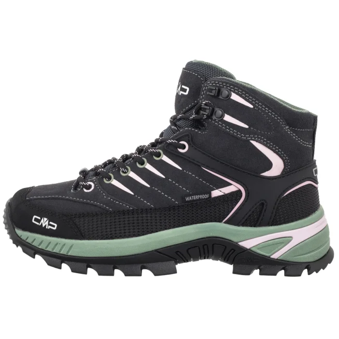 Trekkingowe CMP Rigel 2.0 Mid Wmn Wp Trekking Shoes 3Q1936667UZ Titanio-Soft Pink-Green Tea – zdjęcie 2