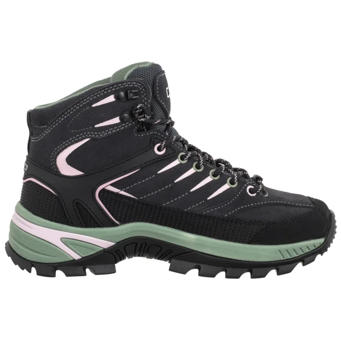 Trekkingowe CMP Rigel 2.0 Mid Wmn Wp Trekking Shoes 3Q1936667UZ Titanio-Soft Pink-Green Tea – zdjęcie 3