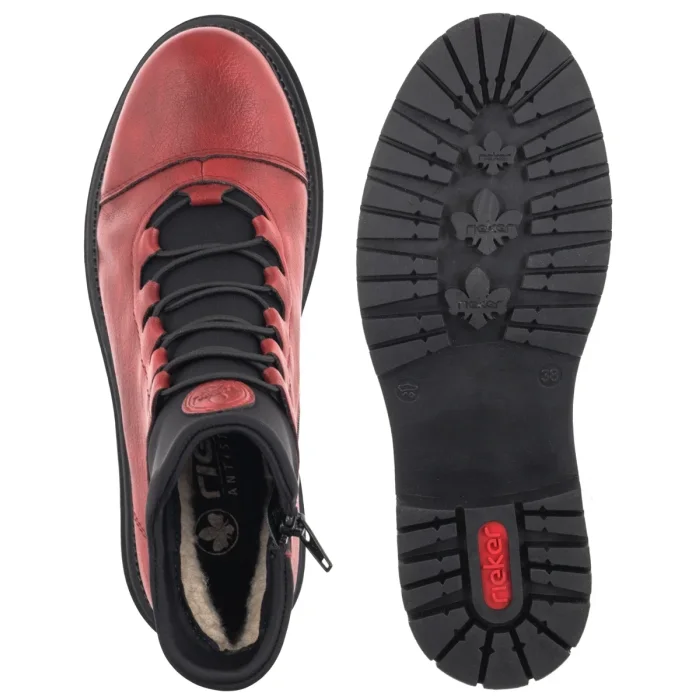 Botki Rieker Czerwone Y3163-36 Red – zdjęcie 5