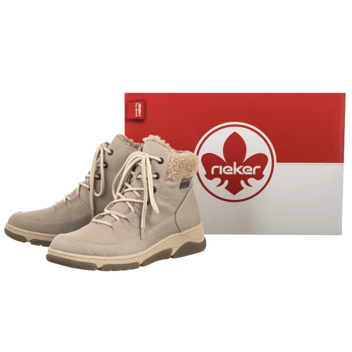 Botki Rieker Beżowe L5603-60 Beige – zdjęcie 6