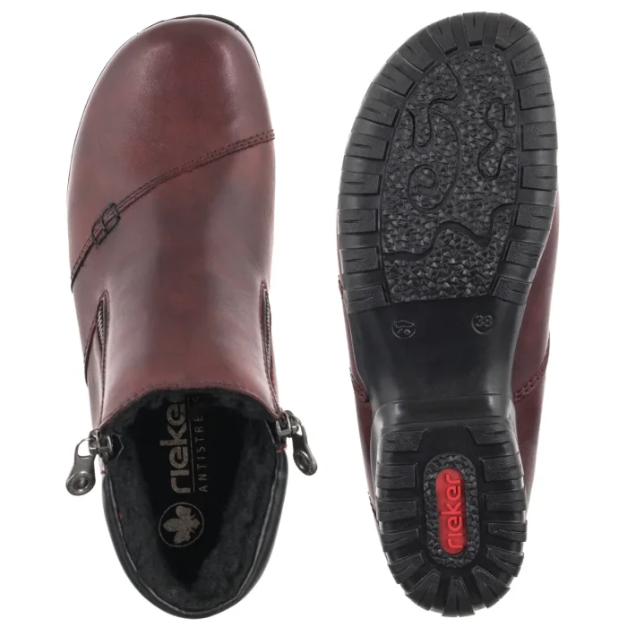 Botki Rieker Czerwone L4655-35 Red – zdjęcie 5