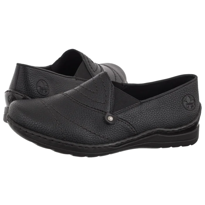 Mokasyny Rieker Czarne 48961-02 Black – zdjęcie 1
