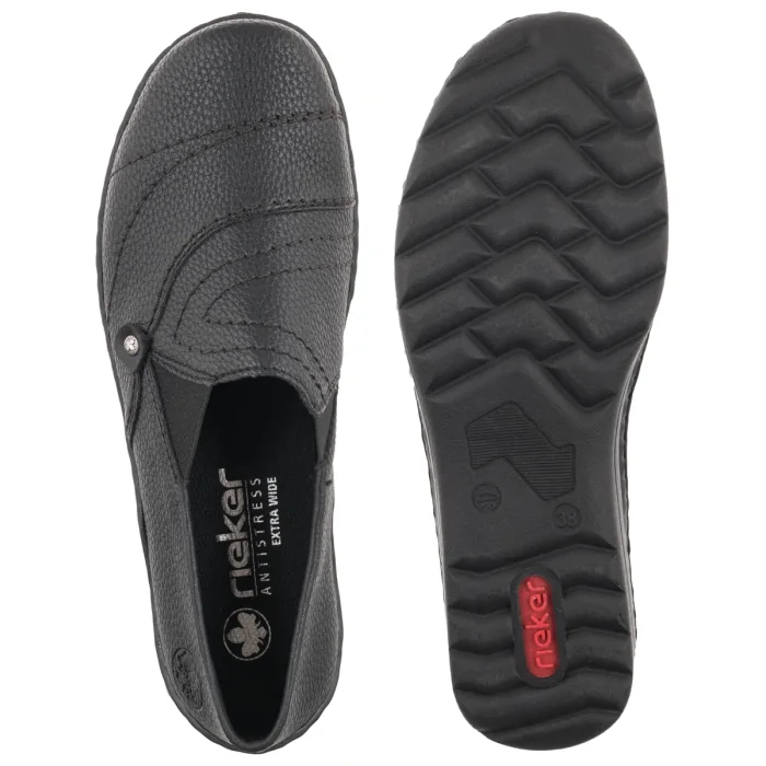 Mokasyny Rieker Czarne 48961-02 Black – zdjęcie 5