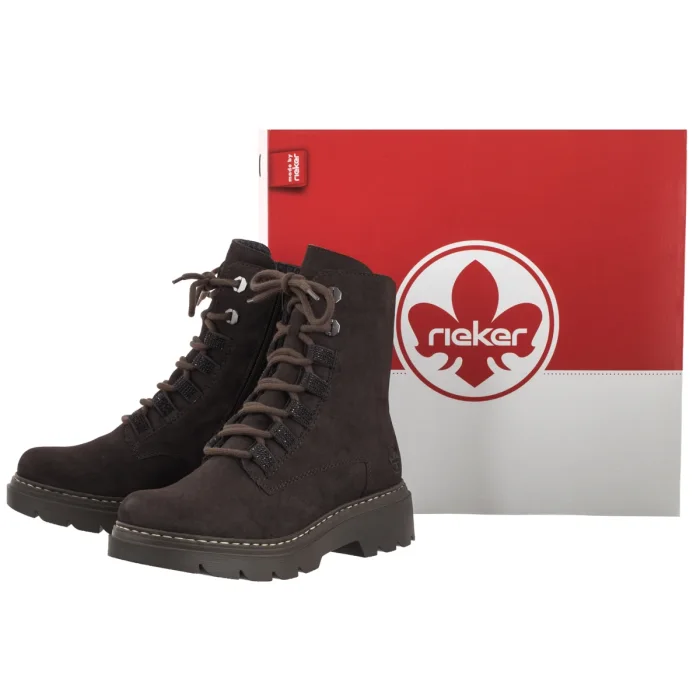 Trzewiki Rieker Brązowe 76729-25 Brown – zdjęcie 6