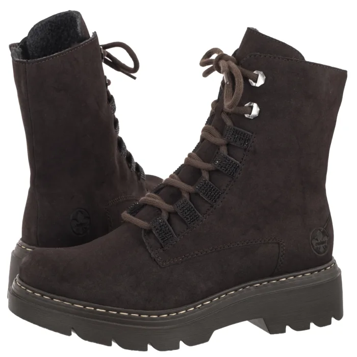 Trzewiki Rieker Brązowe 76729-25 Brown – zdjęcie 1