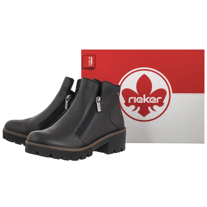 Botki Rieker Czarne 79254-00 Black – zdjęcie 6