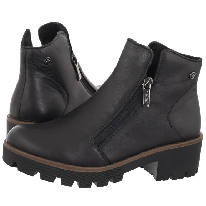 Botki Rieker Czarne 79254-00 Black – zdjęcie 1
