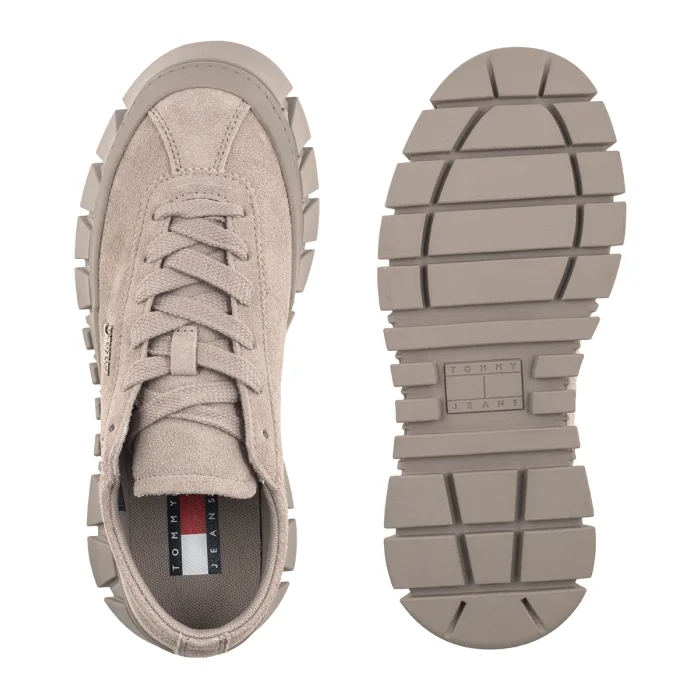Sneakersy Tommy Hilfiger Tjw Platform Sneaker Suede Limestone Dust EN0EN03132 PKE – zdjęcie 5