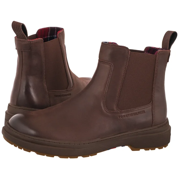 Sztyblety Tommy Hilfiger Hilfiger Outdoor Warm Lth Chelsea Cocoa FM0FM05958 GT6 – zdjęcie 1