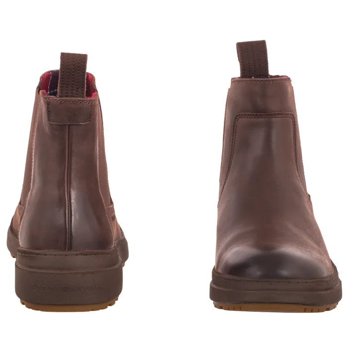 Sztyblety Tommy Hilfiger Hilfiger Outdoor Warm Lth Chelsea Cocoa FM0FM05958 GT6 – zdjęcie 4