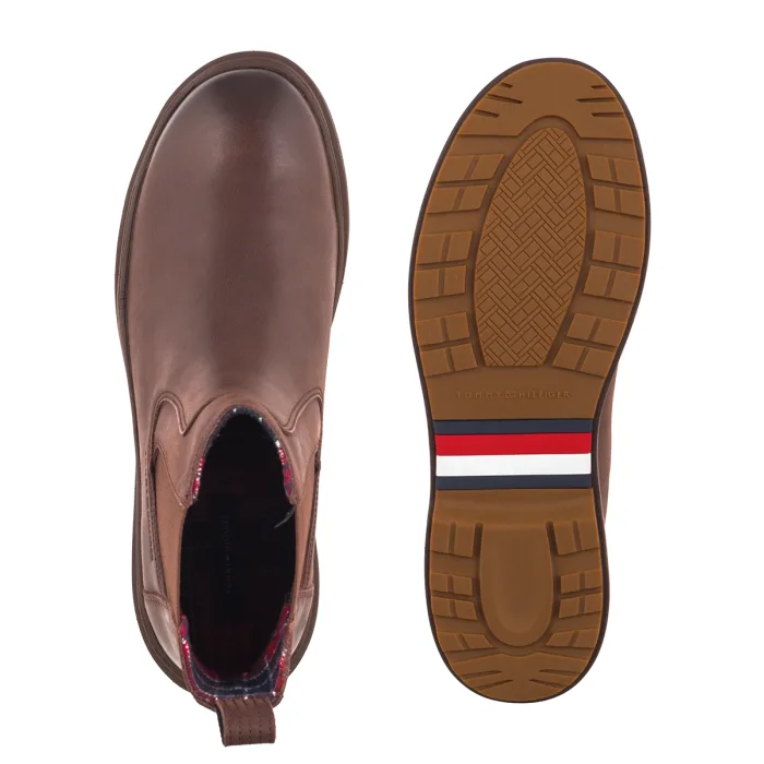 Sztyblety Tommy Hilfiger Hilfiger Outdoor Warm Lth Chelsea Cocoa FM0FM05958 GT6 – zdjęcie 5