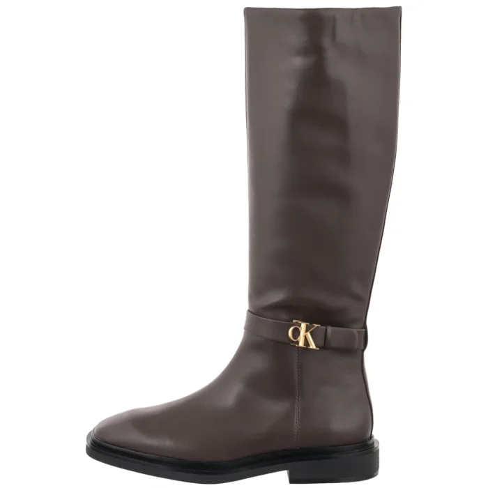 Kozaki Calvin Klein Square High Boot Lth Mg Hdw Rocky Brown HW0HW03187 BAM – zdjęcie 2