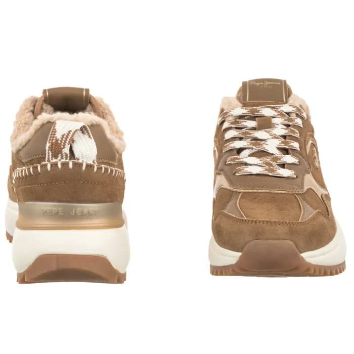 Sneakersy Pepe Jeans Kimi One W Cognac Brown PLS600085 879 – zdjęcie 4