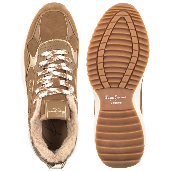 Sneakersy Pepe Jeans Kimi One W Cognac Brown PLS600085 879 – zdjęcie 5