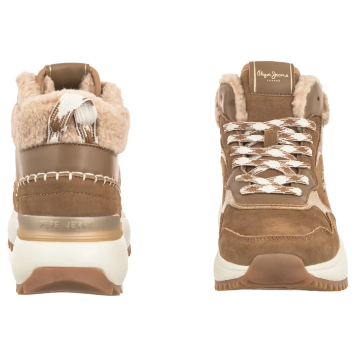 Sneakersy Pepe Jeans Kimi Laces W Cognac Brown PLS600083 879 – zdjęcie 4