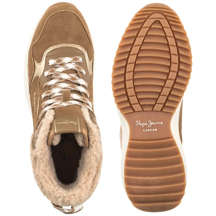 Sneakersy Pepe Jeans Kimi Laces W Cognac Brown PLS600083 879 – zdjęcie 5