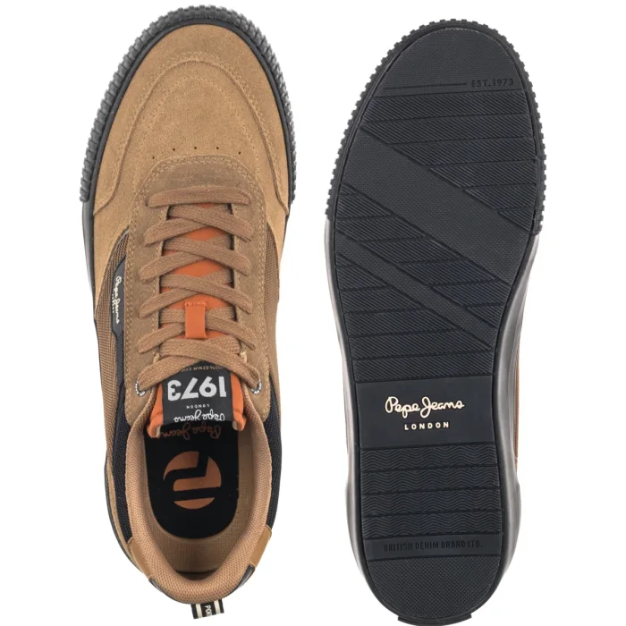 Sneakersy Pepe Jeans Nolan Essence M Dark Tangerine/Orange PMS300033 182 – zdjęcie 5