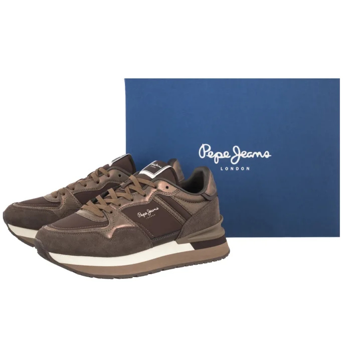 Sneakersy Pepe Jeans Nala Night W Earth Brown PLS600066 880 – zdjęcie 6