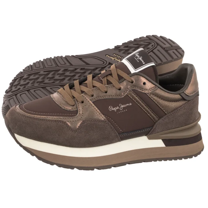 Sneakersy Pepe Jeans Nala Night W Earth Brown PLS600066 880 – zdjęcie 1