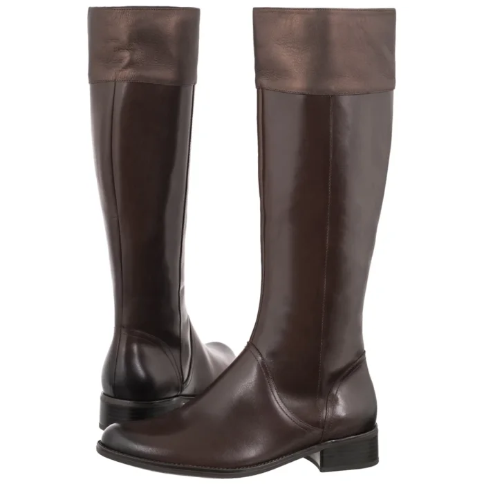 Oficerki Caprice Brązowe 9-25511-41 329 Dk Brown Comb – zdjęcie 1