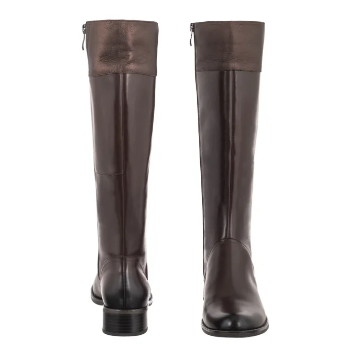 Oficerki Caprice Brązowe 9-25511-41 329 Dk Brown Comb – zdjęcie 4