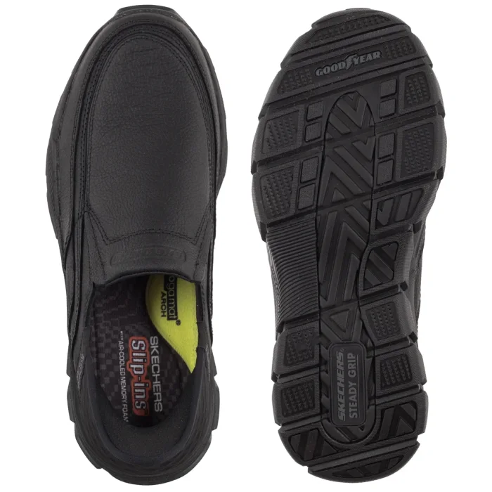 Półbuty Skechers Respected Elgin Slip-Ins Black 204810/BBK – zdjęcie 5