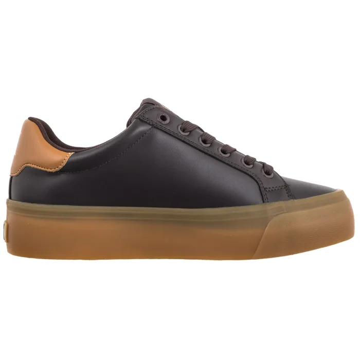 Sneakersy Calvin Klein Vulc Flatform Laceup Low Lth Fudge/Marshmallow HW0HW03159 0JW – zdjęcie 3