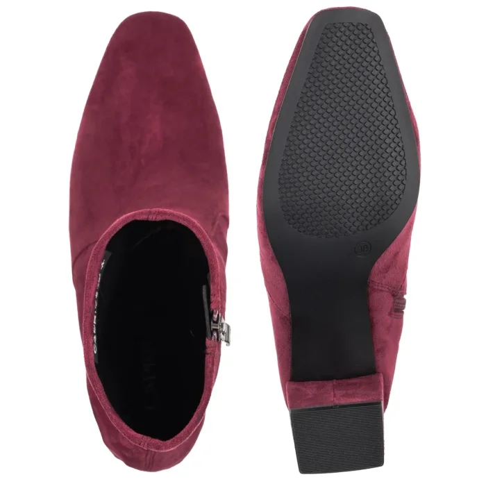 Botki Caprice Bordowe 9-25354-41 514 Bordeaux Strech Vegan – zdjęcie 5