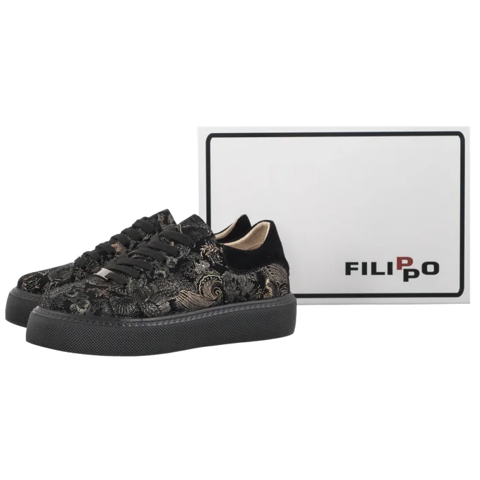 Sneakersy Filippo Czarny/Mulitkolor DP6119/26 BK MLT – zdjęcie 6