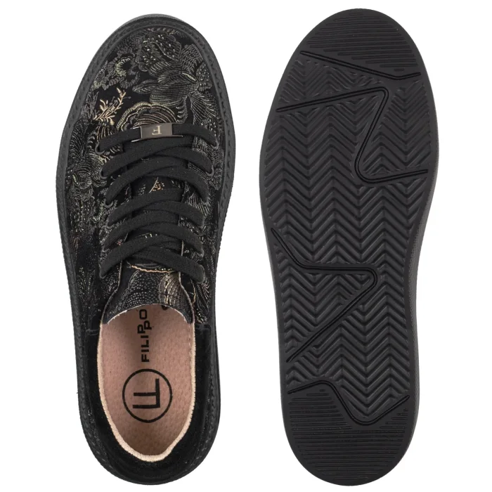 Sneakersy Filippo Czarny/Mulitkolor DP6119/26 BK MLT – zdjęcie 5