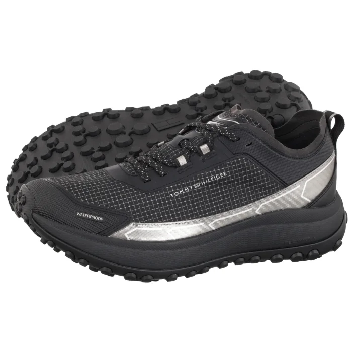 Sneakersy Tommy Hilfiger The Canyon X M Mix Runner Wpm Black FM0FM06066 BDS – zdjęcie 1