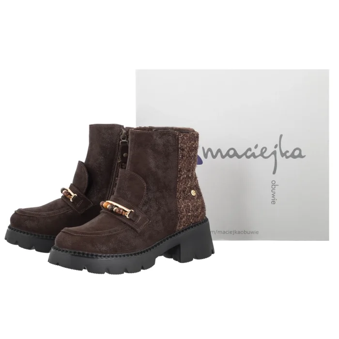 Botki Maciejka Brązowe 07860-02/00-8 – zdjęcie 6