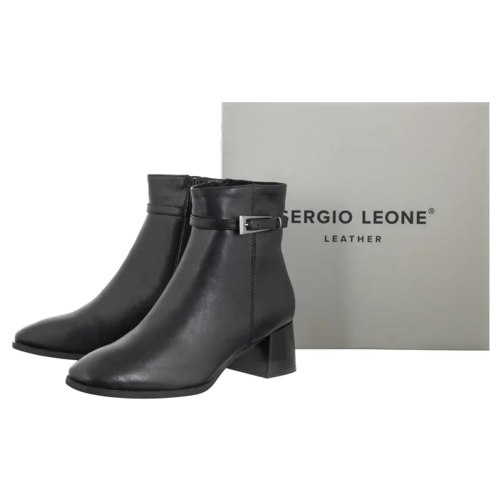 Botki Sergio Leone Czarne BT 34 S – zdjęcie 6