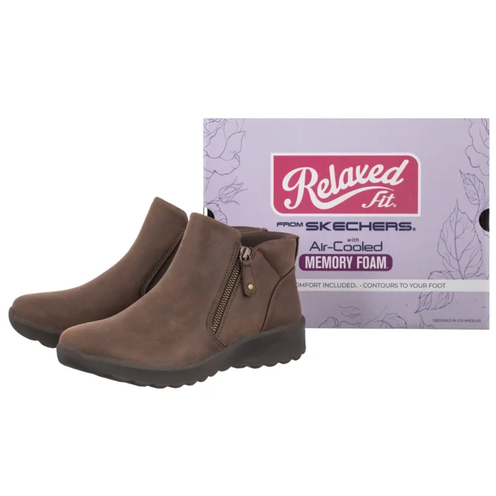 Botki Skechers Lovely Vibe Fall In Bloom Chocolate 158952/CHOC – zdjęcie 5