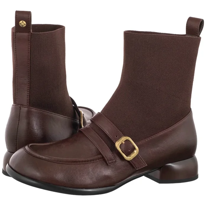 Botki Maciejka Brązowe K7766-02/00-7 – zdjęcie 1