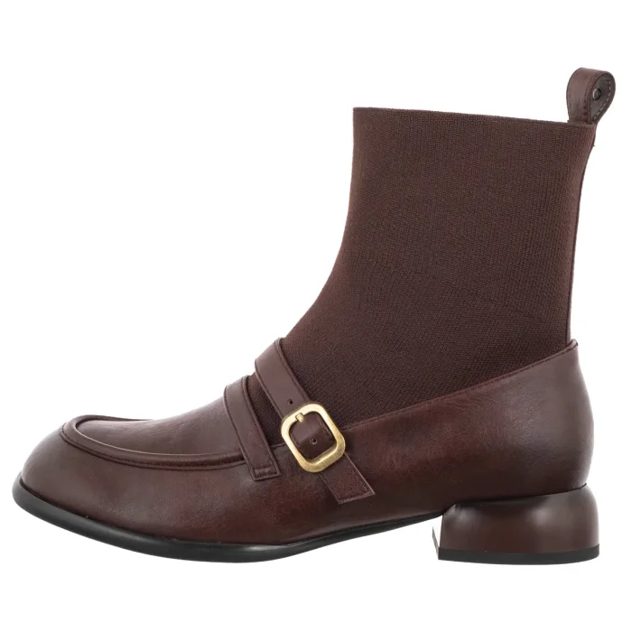 Botki Maciejka Brązowe K7766-02/00-7 – zdjęcie 2