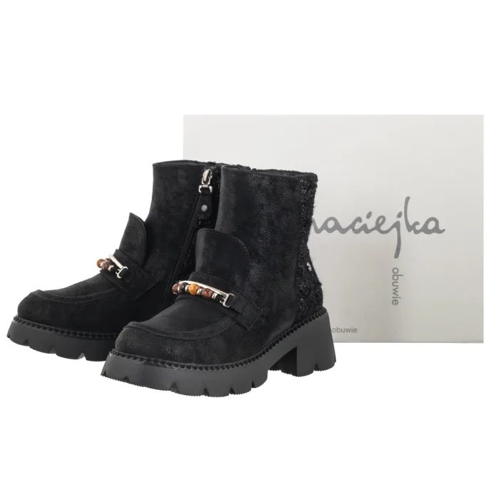 Botki Maciejka Czarne 07860-01/00-8 – zdjęcie 6