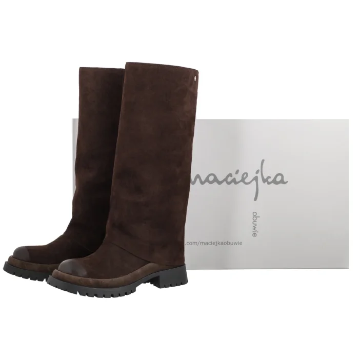 Kozaki Maciejka Brązowe K7723-02/00-7 – zdjęcie 6