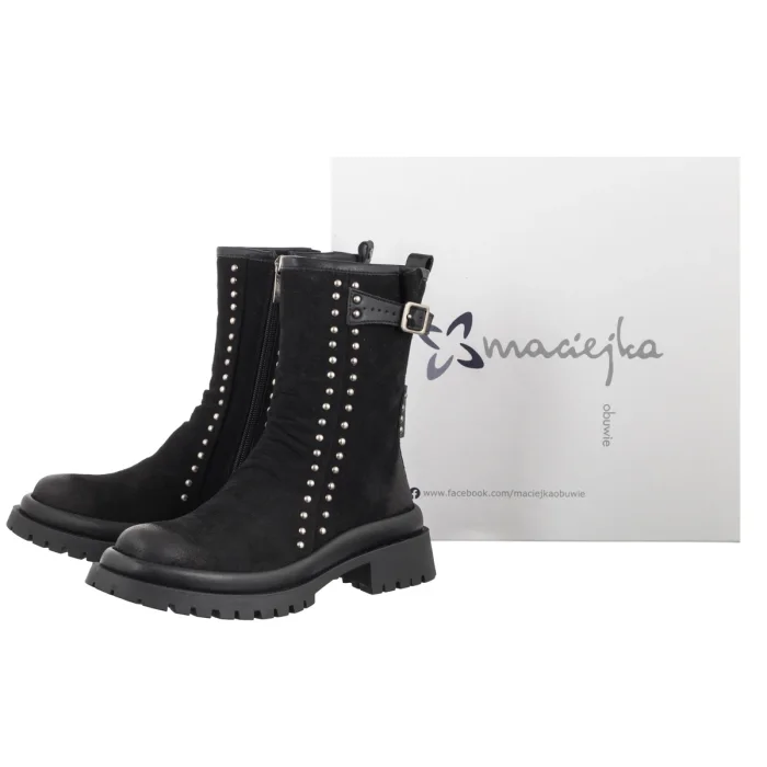 Botki Maciejka Czarne K7727-01/00-7 – zdjęcie 6