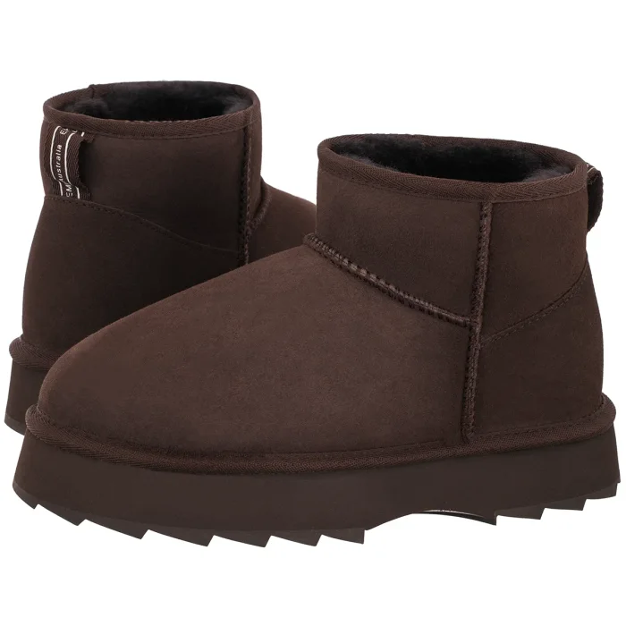 Botki EMU Australia Sharky Micro Flatform Chocolate W13304 – zdjęcie 1
