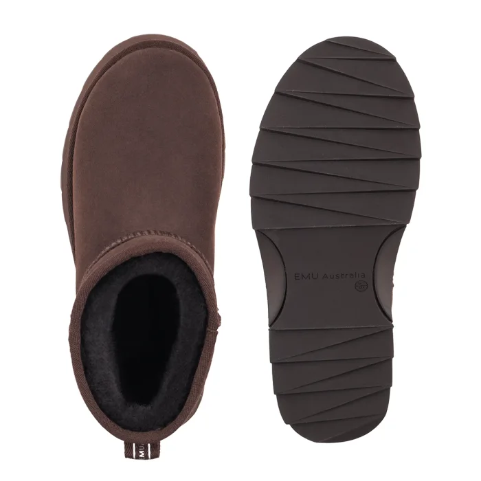 Botki EMU Australia Sharky Micro Flatform Chocolate W13304 – zdjęcie 5