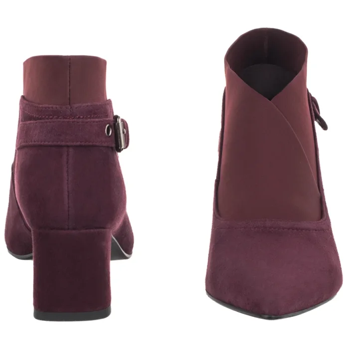 Botki Maciejka Bordowe K7691-23/00-7 – zdjęcie 4